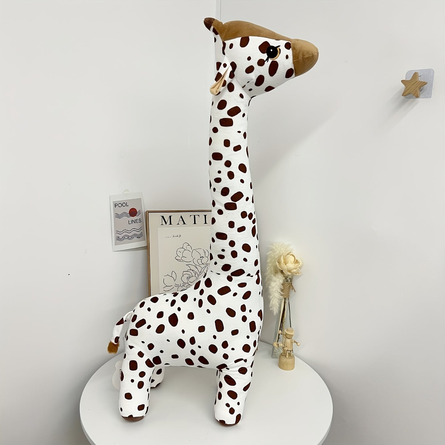 Girafe Géante en Peluche - Doudou Décoratif & Compagnon XXL