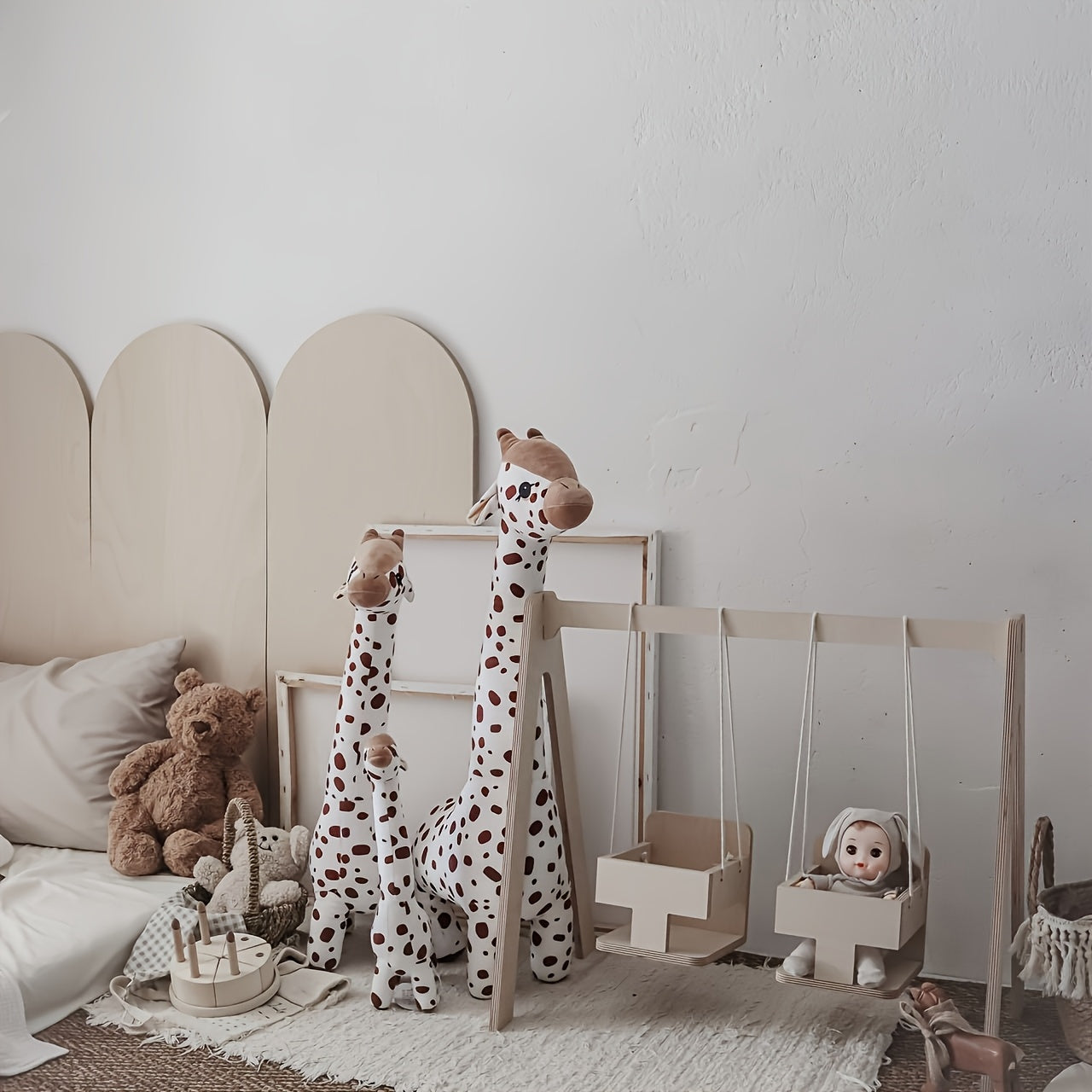Girafe Géante en Peluche - Doudou Décoratif & Compagnon XXL