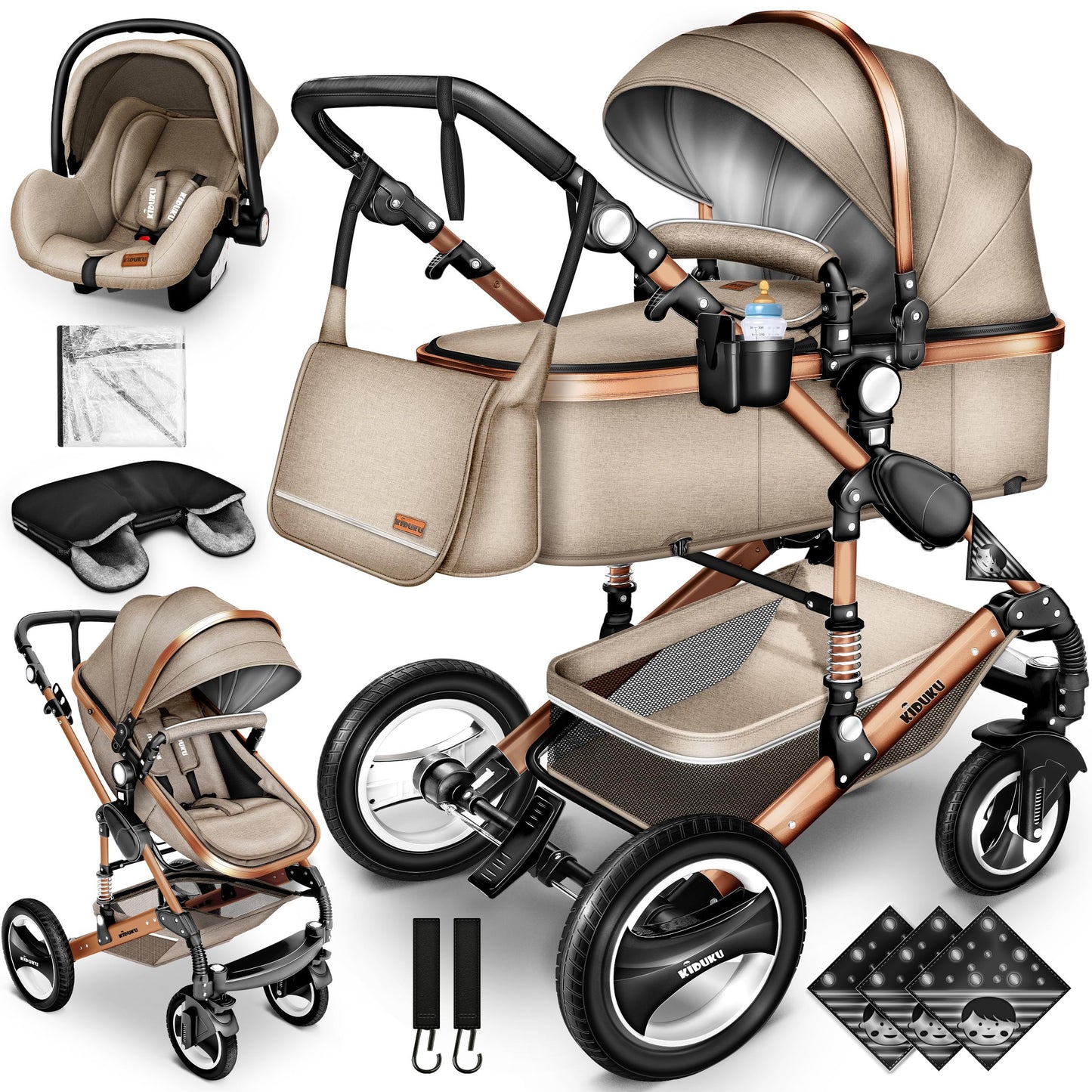 Pousette bébé 3 en 1
