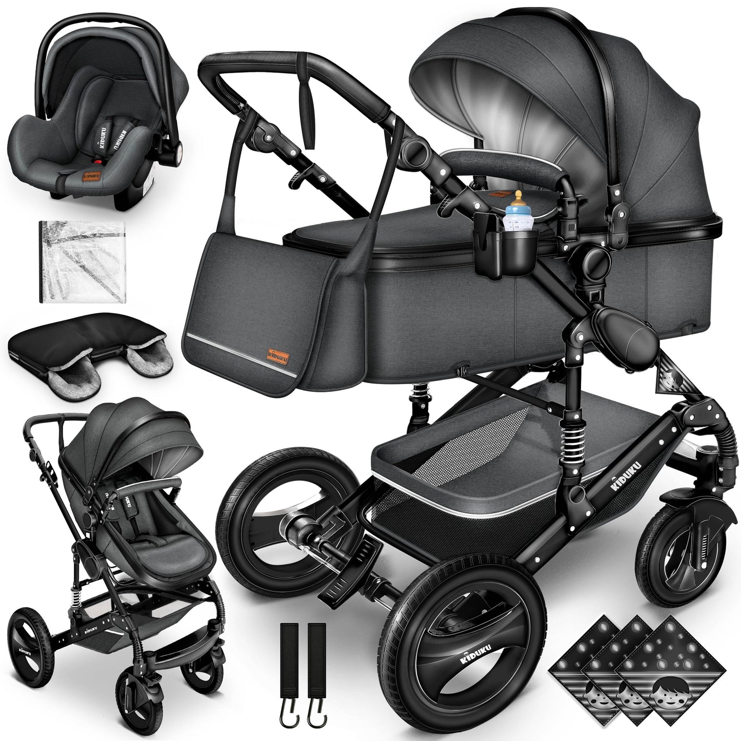 Pousette bébé 3 en 1