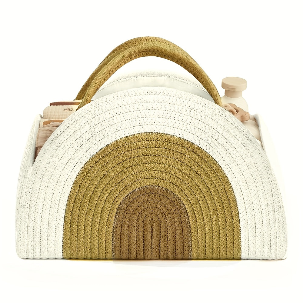 Panier de Rangement Pour Bébé - Portable en Coton Tressé