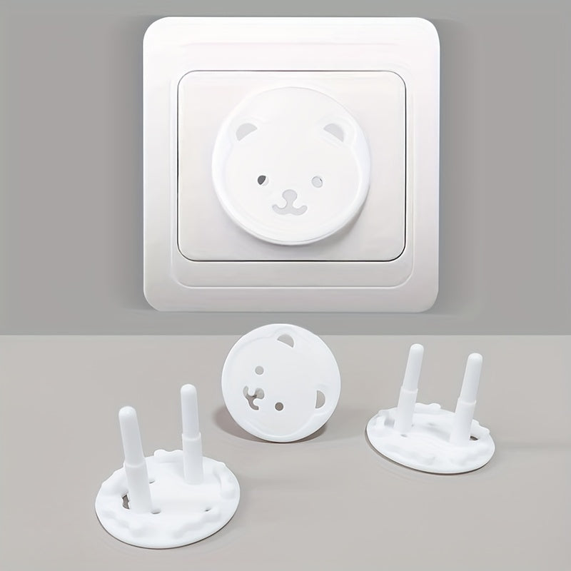 Lot de 10 Caches-Prises Rotatifs 'Petit Ours'