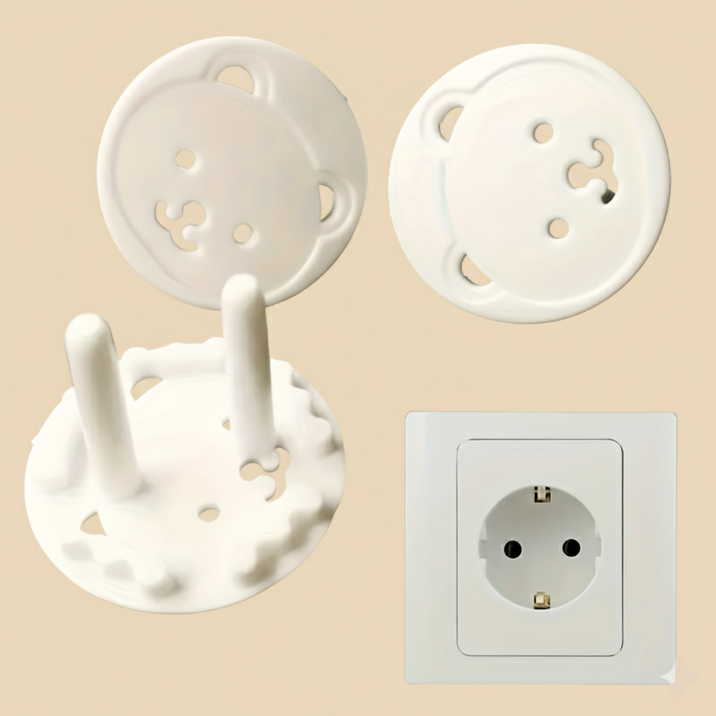 Lot de 10 Caches-Prises Rotatifs 'Petit Ours'