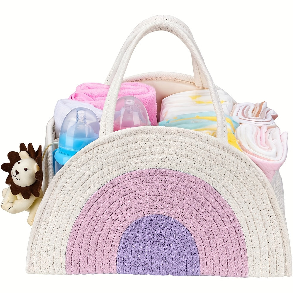 Panier de Rangement Pour Bébé - Portable en Coton Tressé