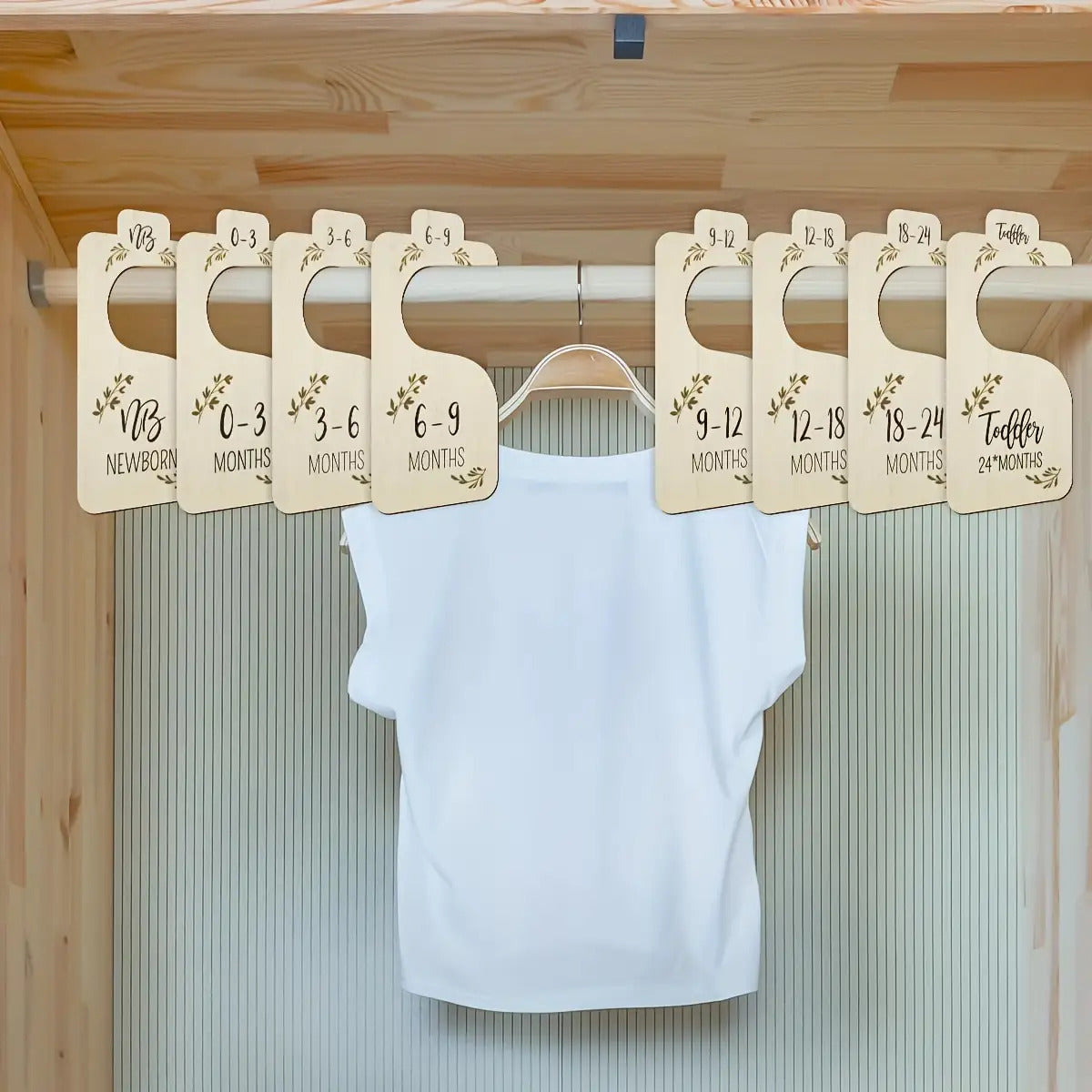 Organisateurs de Penderie Bébé en Bois Naturel