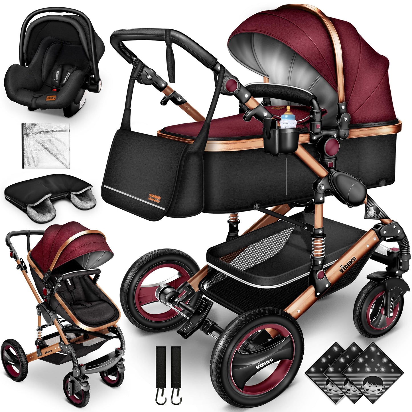 Pousette bébé 3 en 1