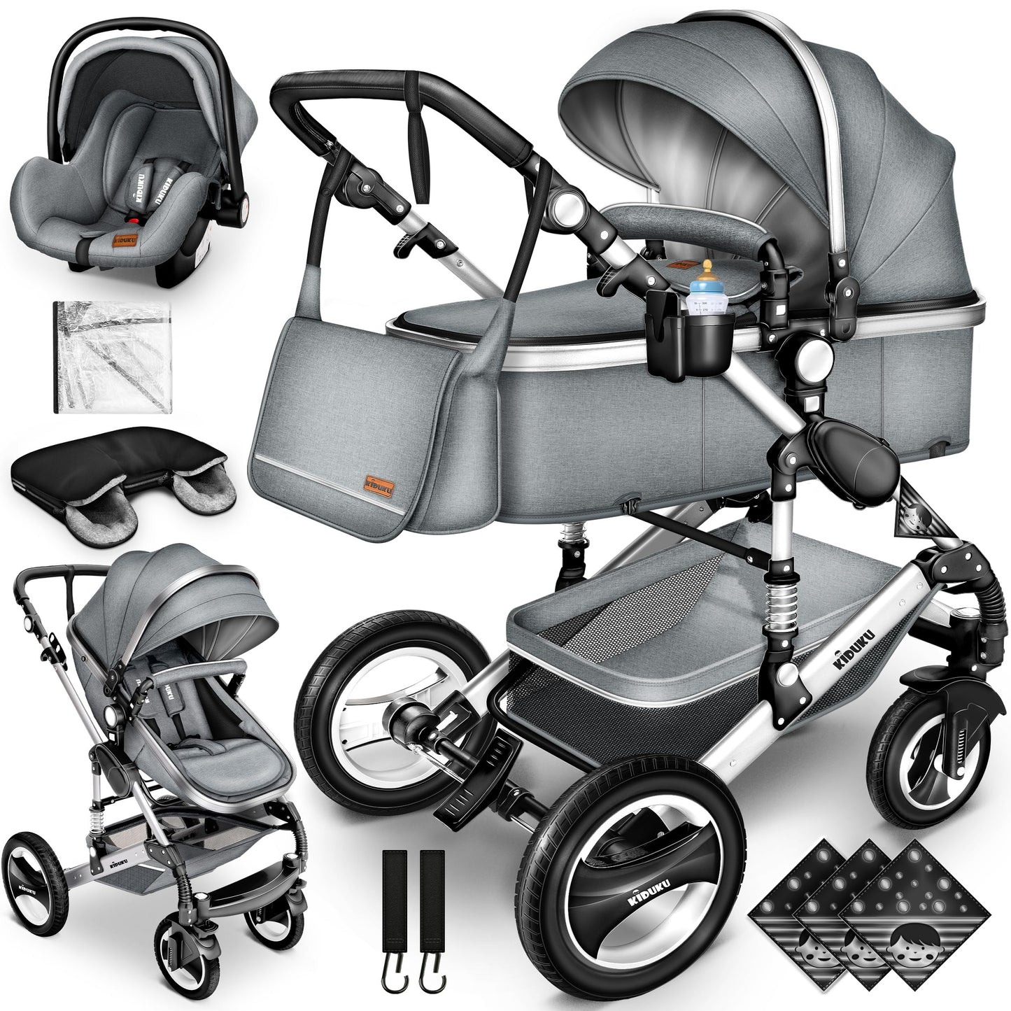 Pousette bébé 3 en 1