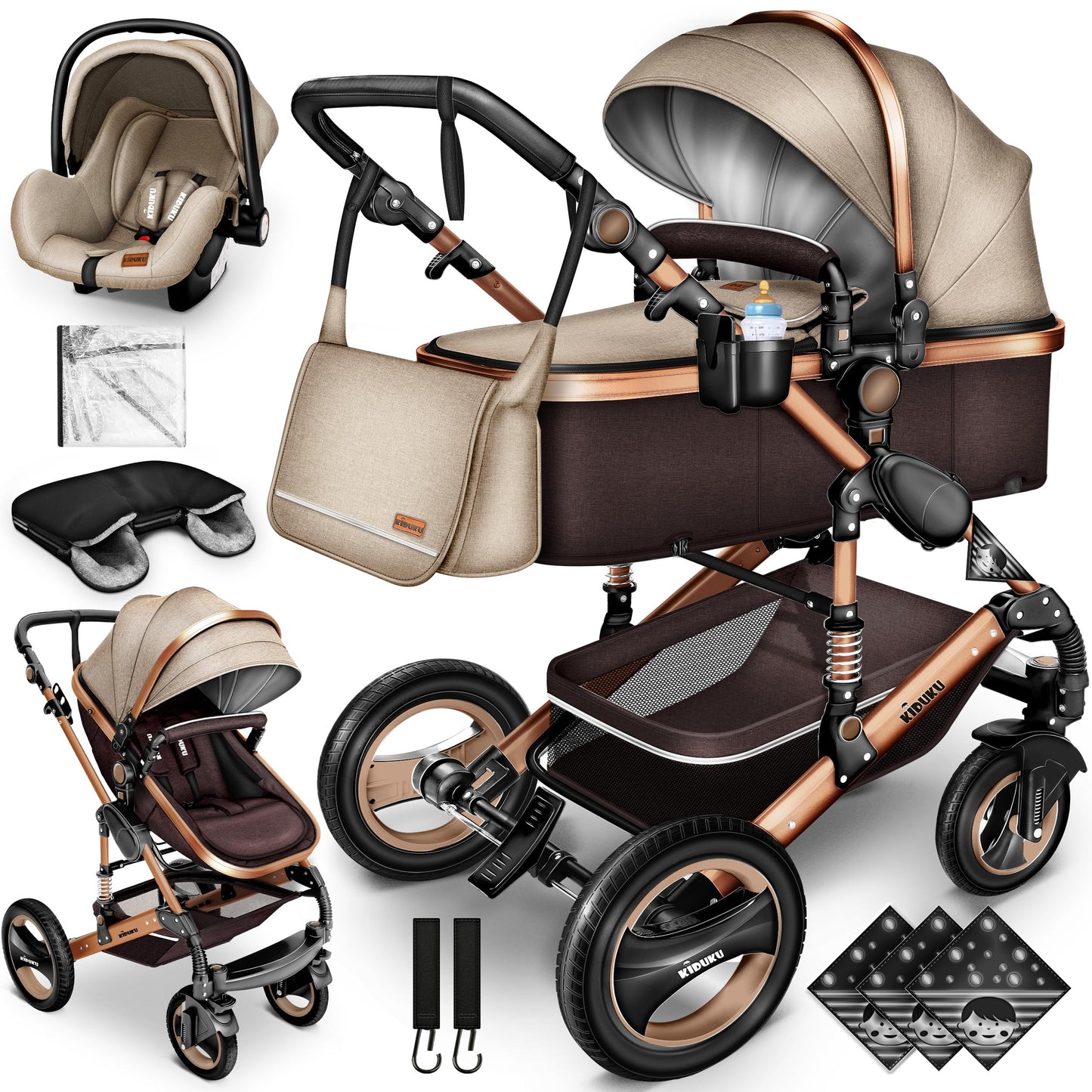 Pousette bébé 3 en 1