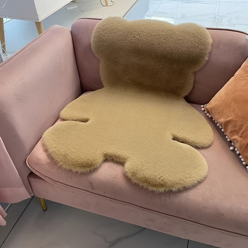 Tapis Moelleux Ours en Fausse Fourrure