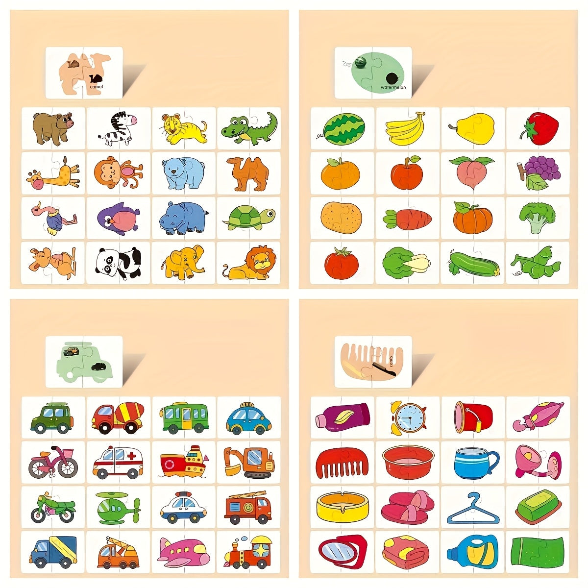 Lot de Mini Puzzles Éducatifs pour Bébé et Enfant