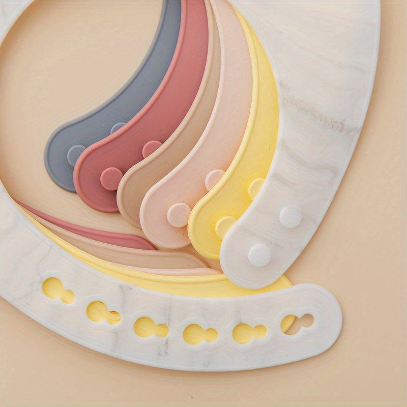 Bavoirs Bébé en Silicone Souple avec Récupérateur