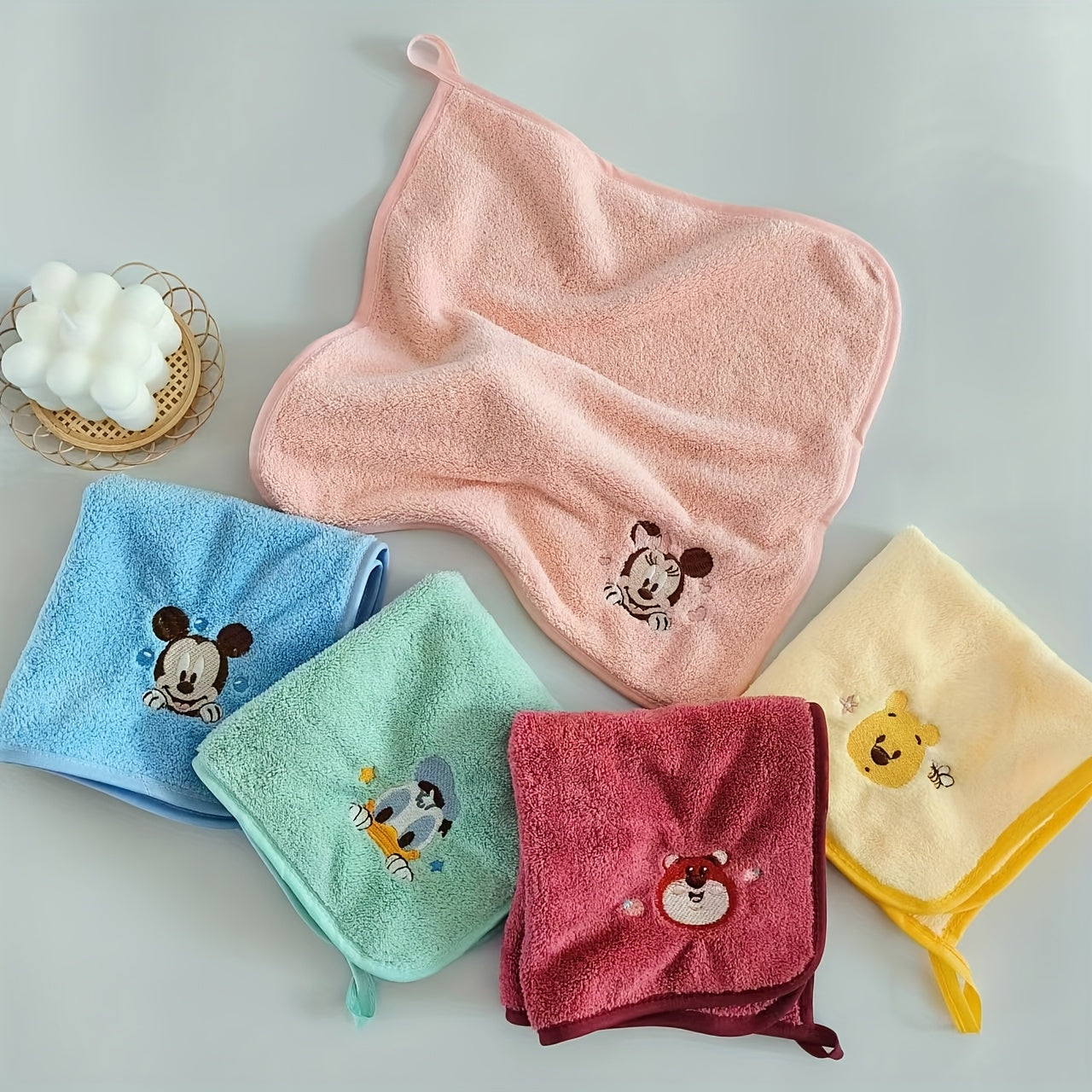 Lot de 5 Serviettes Douces Microfibre Disney