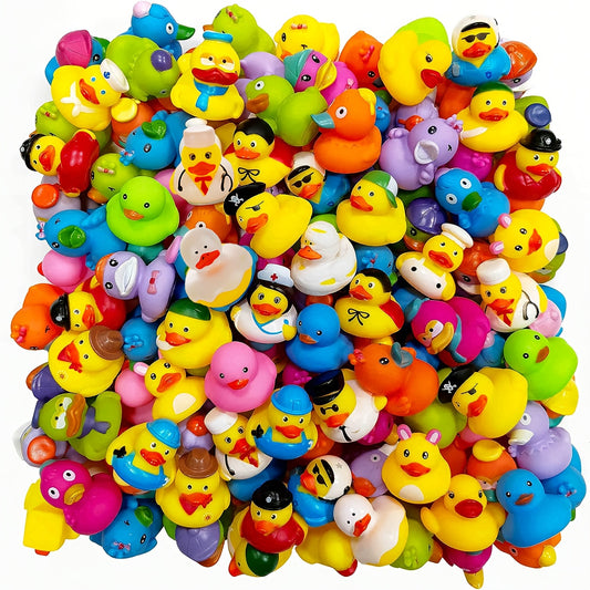 Lot de Mini Canards en Caoutchouc Flottants – Canards de Bain Colorés et Fantaisie