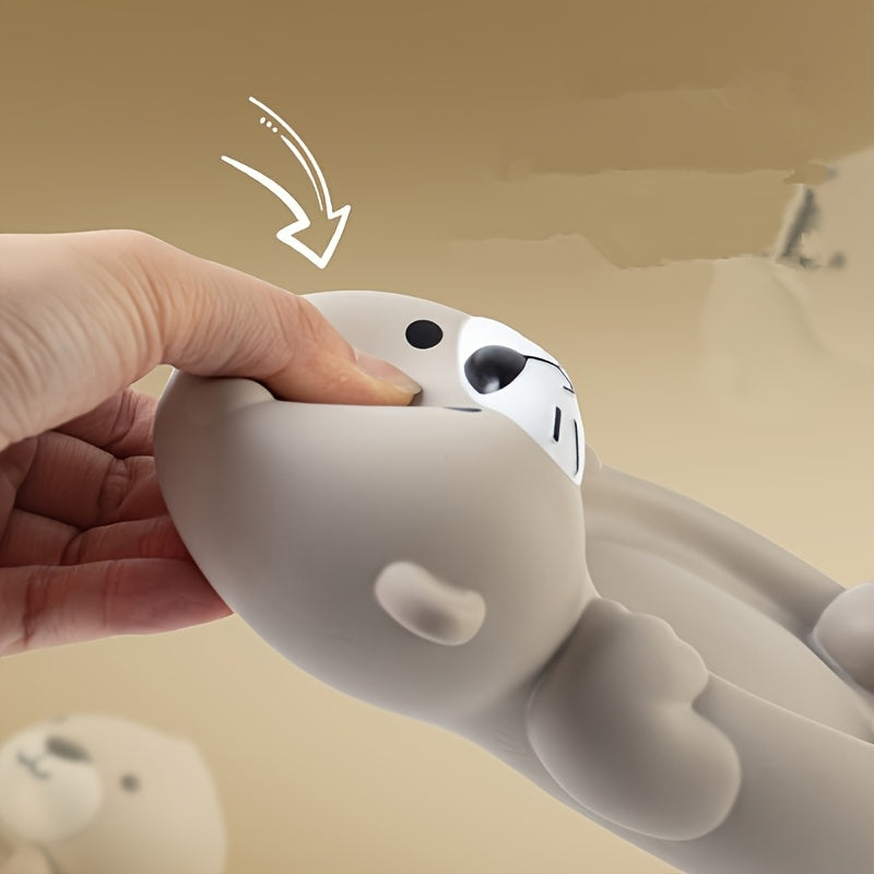 Jeu de Bain Maman Loutre et Loutrons (4 Pièces) – Jouet Flottant Éveil