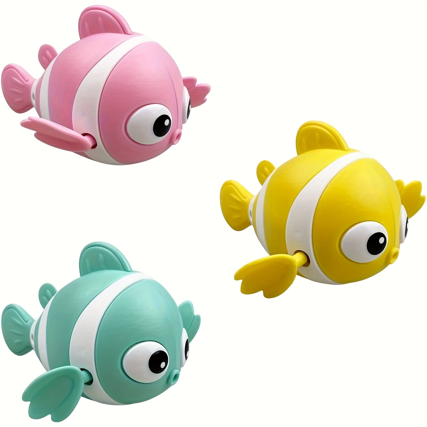 Lot de 3 Poissons de Bain à Remonter