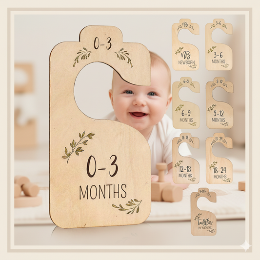 Organisateurs de Penderie Bébé en Bois Naturel