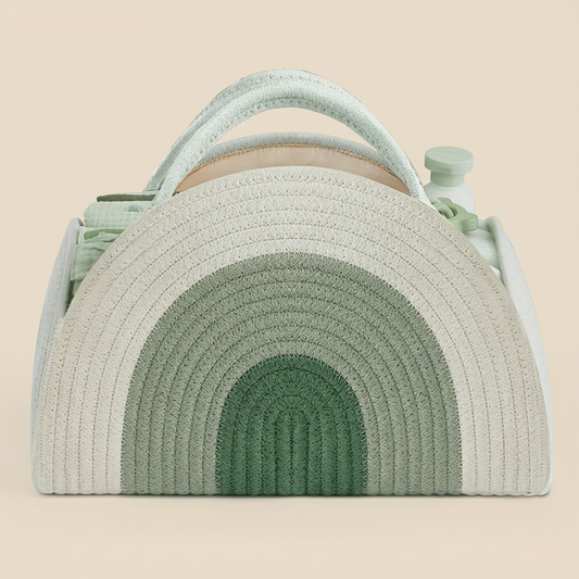 Panier de Rangement Pour Bébé - Portable en Coton Tressé