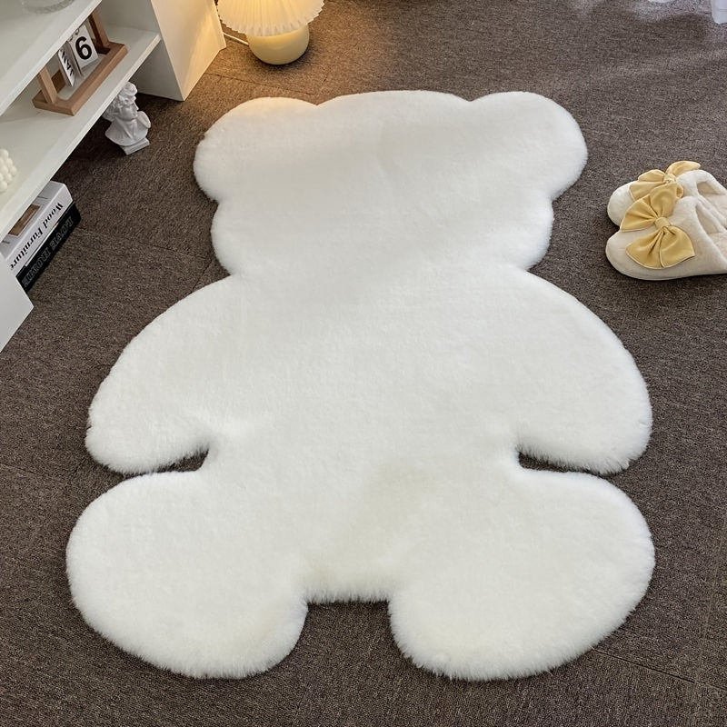 Tapis Moelleux Ours en Fausse Fourrure
