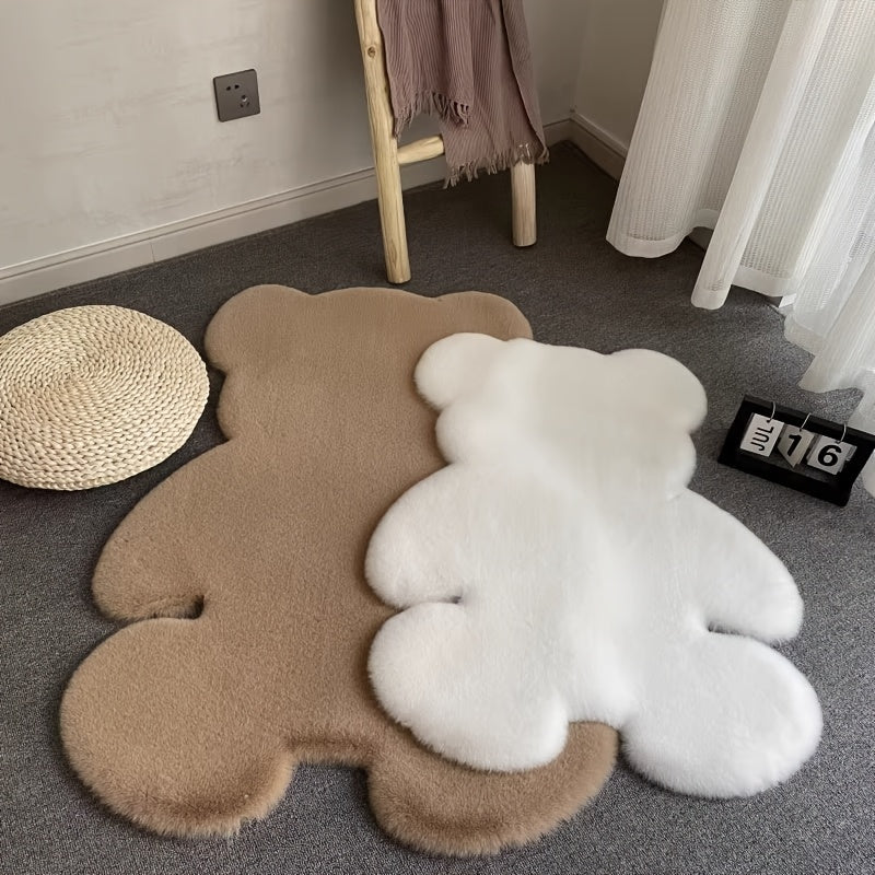 Tapis Moelleux Ours en Fausse Fourrure