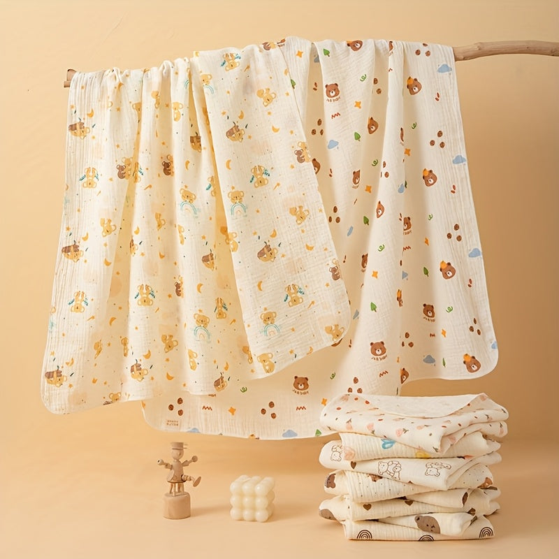 Lot de 3 Langes / Couvertures en Mousseline de Coton