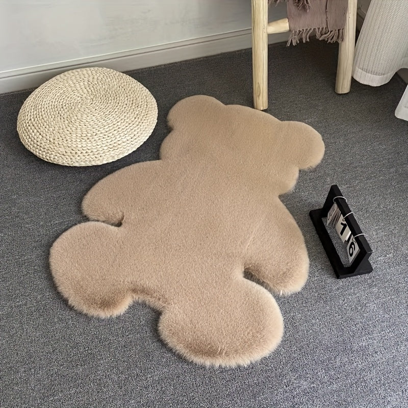 Tapis Moelleux Ours en Fausse Fourrure