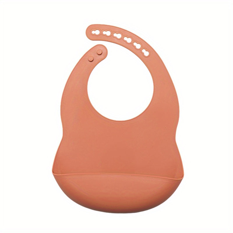 Bavoirs Bébé en Silicone Souple avec Récupérateur