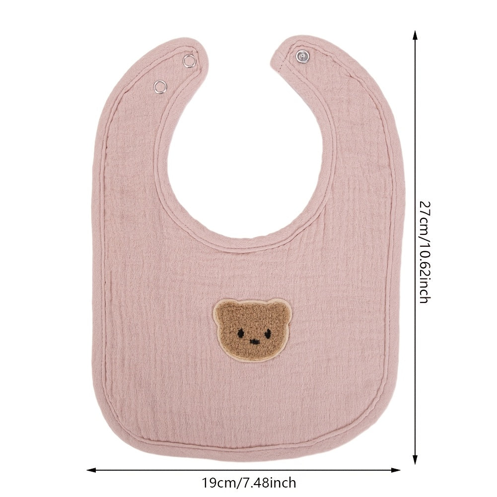 Lot de Bavoirs Bandana/Ronds en Gaze de Coton