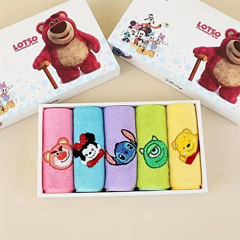 Coffret Cadeau Disney de 5 Serviettes Brodés