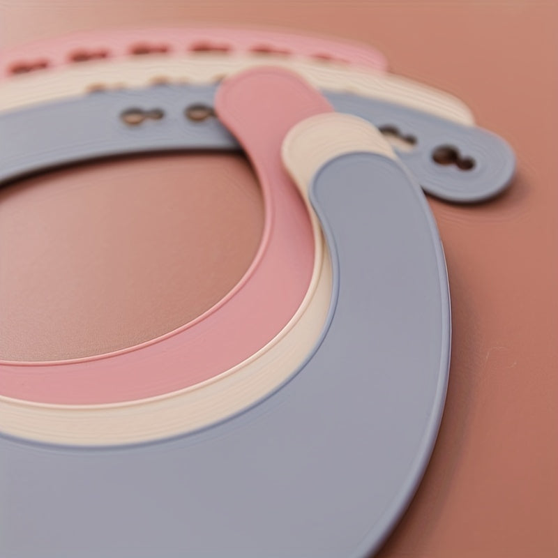 Bavoirs Bébé en Silicone Souple avec Récupérateur